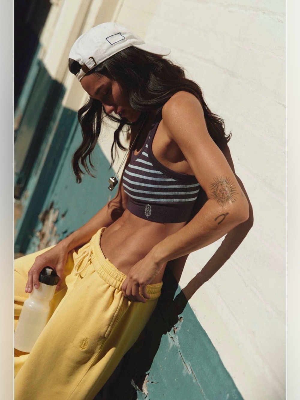 FP MOVEMENT by FREE PEOPLE FP Movement Women's Go To Striped BRA/SPORTS/CAMI - Picture 3 of 10